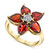 Rhodolite Garnet (4-1/4 ct. t.w.) & Diamond Accent Flower Ring in 10k Gold