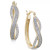 Diamond Glitter Infinity Hoop Earrings (1/6 ct. t.w.) in 14k Gold-Plated Sterling Silver or 14k Rose Gold-Plated Sterling Silver (Also available in Sterling Silver)