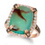Crème Brûlée® Aquaprase Candy & Diamond (5/8 ct. t.w.) Statement Ring in 14k Rose Gold