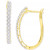 Diamond Oval Hoop Earrings (1/4 ct. t.w.) in 10k Gold