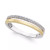 Diamond Split Band (1/8 ct. t.w.) in 14K White and Rose Gold, 14K White and Yellow Gold or 14K White Gold