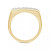 Men's Diamond Cluster Ring (1/2 ct. t.w.) in Sterling Silver or 14k Gold-Plated Silver