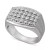 Men's Diamond Cluster Ring (1/2 ct. t.w.) in Sterling Silver or 14k Gold-Plated Silver
