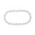 Diamond Square Link Bracelet (1/6 ct. t.w.) in Sterling Silver