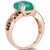 Crème Brûlée® Aquaprase Candy & Diamond (1/3 ct. t.w.) Statement Ring in 14k Rose Gold