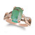 Crème Brûlée® Aquaprase Candy & Diamond (1/3 ct. t.w.) Statement Ring in 14k Rose Gold