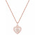 Diamond Heart 18" Pendant Necklace (1/2 ct. t.w.)  in 14k Rose Gold (Also Available in White Gold)