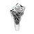 EFFY® Men's Green Agate and Onyx Tiger Ring in Sterling Silver