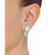 Cultured Freshwater Pearl (10mm) & Cubic Zirconia Drop Earrings in Sterling Silver