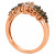 Chocolate Ombré Diamond Cluster Ring (1 ct. t.w.) in 14k Rose Gold, White Gold or Yellow Gold