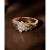 Chocolate Ombré Diamond Cluster Ring (1 ct. t.w.) in 14k Rose Gold, White Gold or Yellow Gold