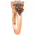 Chocolate Ombré Diamond Cluster Ring (1 ct. t.w.) in 14k Rose Gold, White Gold or Yellow Gold