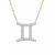 Diamond Zodiac Pendant Necklace (1/10 ct. t.w.) in 14K Yellow Gold or 14K White Gold