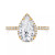 Certified Lab Grown Diamond Pear-Cut Halo Engagement Ring (2-1/2 ct. t.w.) in 14k Gold