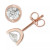 Diamond Tension Stud Earrings (1 ct. t.w.) in 14k White, Yellow or Rose Gold