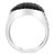 EFFY® Men's Black Spinel Cluster Ring in Sterling Silver