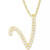 Diamond Initial Pendant Necklace (1/10 ct. t.w.) in 14k Gold Over Sterling Silver, 16" + 2" Extender