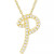Diamond Initial Pendant Necklace (1/10 ct. t.w.) in 14k Gold Over Sterling Silver, 16" + 2" Extender