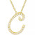 Diamond Initial Pendant Necklace (1/10 ct. t.w.) in 14k Gold Over Sterling Silver, 16" + 2" Extender