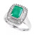 Brasilica by EFFY® Emerald (1-3/8 ct. t.w.) and Diamond (1/2 ct. t.w.) Ring in 14k Yellow Gold or 14k White Gold (Also in Sapphire)