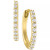Lab-Created Diamond Extra Small Hoop Earrings (1/10 ct. t.w.) in 10k White or Yellow Gold