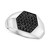 EFFY® Men's Black Sapphire Hexagon Ring (3/4 ct. t.w.) in Sterling Silver