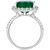 EFFY® Emerald (6-1/3 ct. t.w.) & Diamond (1-1/20 ct. t.w.) Halo Ring in 14k White Gold