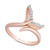 Enchanted Disney Diamond Ariel Mermaid Tail Ring (1/20 ct. t.w.) in 14k Rose Gold