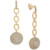 Diamond Circle Cluster Chain Drop Earrings (3/4 ct. t.w.) in 14k Gold, Created for Macy's