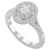 Diamond Oval Halo Engagement Ring (1 ct. t.w.) in 18k White Gold