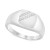 Men's Diamond Polished Signet Ring (1/20 ct. t.w.) in 10k Gold
