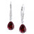 Gemstone (3-3/4 ct. t.w.) and Diamond Accent Birthstone Drop Earrings in Sterling Silver