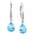 Gemstone (3-3/4 ct. t.w.) and Diamond Accent Birthstone Drop Earrings in Sterling Silver