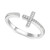 Diamond East-West Cross Ring (1/8 ct. t.w.) in Sterling Silver