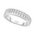 Diamond Double Row Band (3/4 ct. t.w.) in 14k White Gold