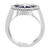 EFFY® Men's Lapis Lazuli Compass Ring in Sterling Silver
