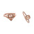 Morganite (3/4 ct. t.w.) and Diamond (1/10 ct. t.w.) Ring in 14k Rose Gold