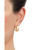 Wide Width Patterned Small Hoop Earrings in 10k Gold, 1"