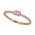 Diamond Three Stone Baguette Ring (1/4 ct. t.w.) in 14k Rose Gold