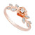 Diamond Belle Flower Ring (1/10 ct. t.w.) in 14k Rose Gold