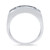 Men's Black Diamond Triple Row Ring (2 ct. t.w.) in Sterling Silver