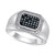 Men's Black Diamond (1/3 ct. t.w.) & White Diamond (1/6 ct. t.w.) Ring in Sterling Silver
