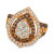 Chocolate & Nude™ Diamond Cluster Halo Ring (1-9/10 ct. t.w.) in 14k Rose, Yellow or White Gold