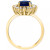 EFFY® Sapphire (1-7/8 ct. t.w.) & Diamond (3/8 ct. t.w.) Halo Ring in 14k Gold (Also available in Emerald)