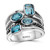 EFFY® London Blue Topaz Statement Ring (3-1/20 ct. t.w.) in Sterling Silver