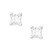 Princess-Cut Diamond Stud Earrings in 10k White Gold (1/10 ct. t.w.)