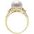 Cultured Freshwater Pearl (9mm) & Diamond (1/6 ct. t.w.) Openwork Ring in 14k Gold, Created for Macy's