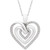 Diamond Multi-Heart 18" Pendant Necklace (1/10 ct. t.w.) in Sterling Silver