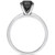 Black Diamond Solitaire Engagement Ring (1-1/2 ct. t.w.) in 14k White Gold