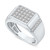 Men's Diamond Square Cluster Ring (5/8 ct. t.w.) in 10k White Gold